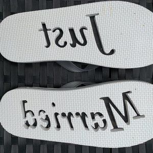 Just Married Flip Flops - Women's